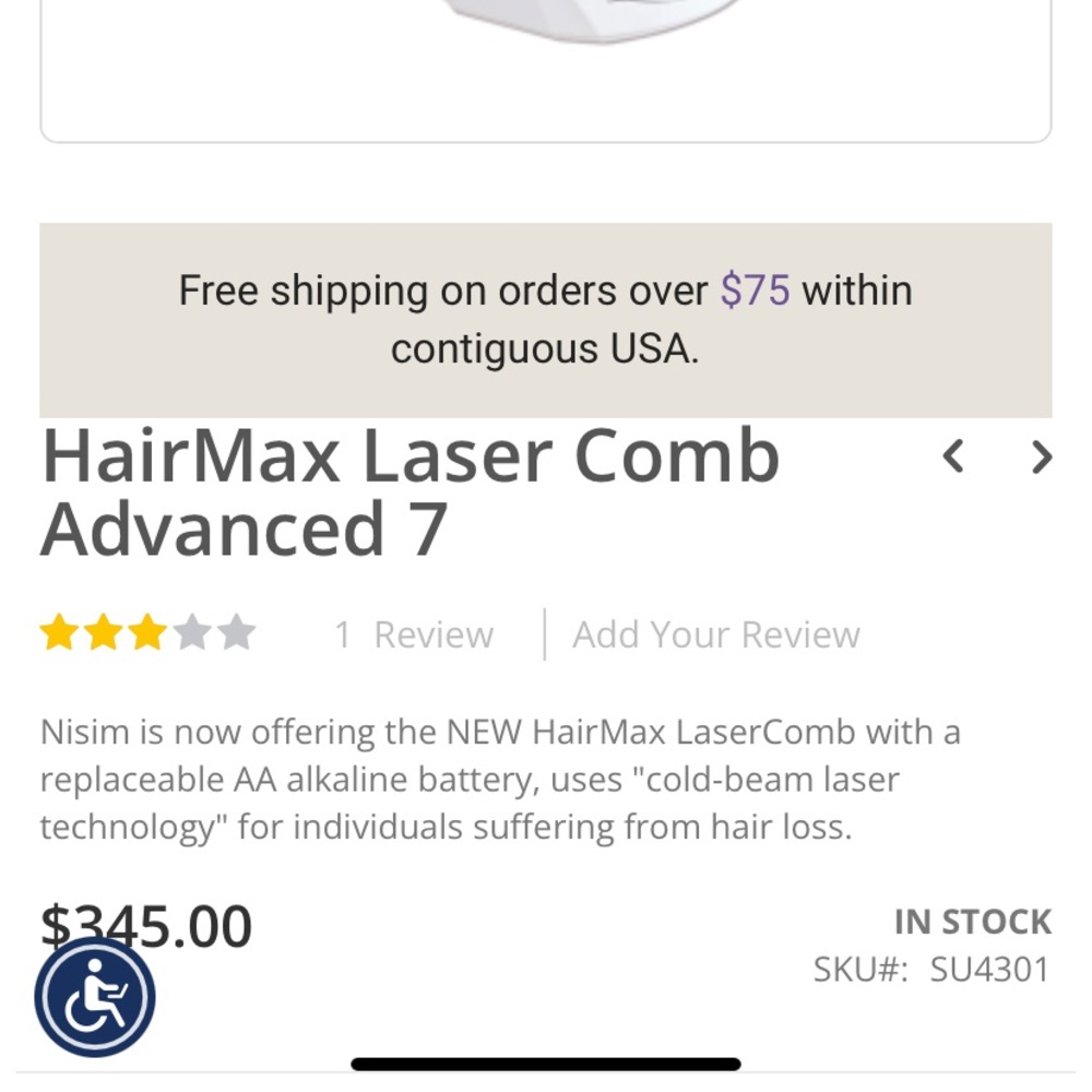 HairMax LaserComb - Picture 2 of 3